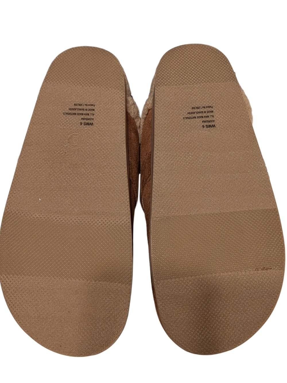 DV by Dolce Vita Chestnut Brown Faux-Suede Shearling Clog Mules - Picture 4 of 8